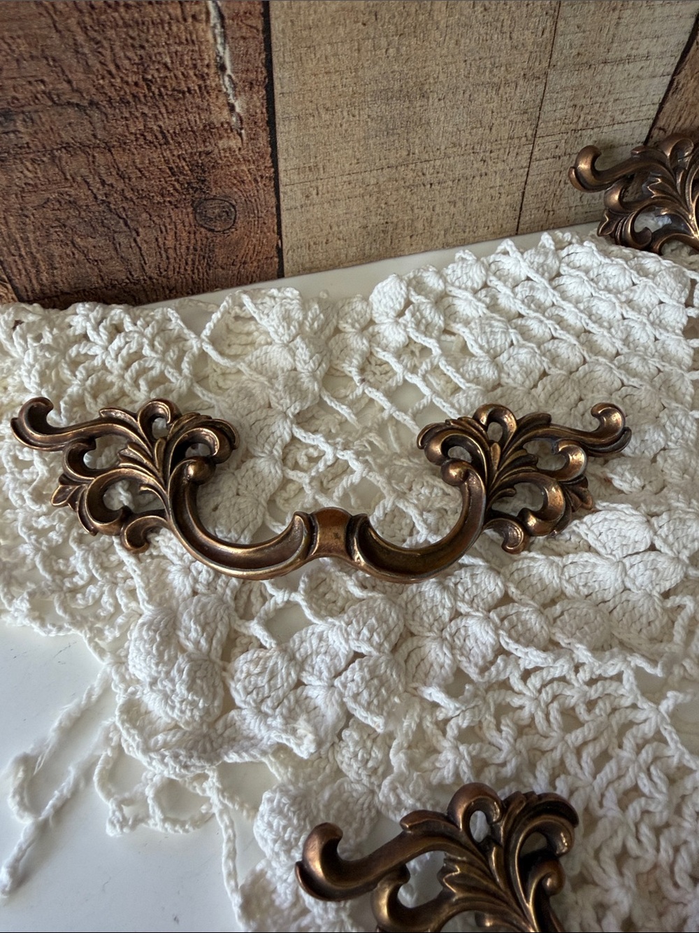 VTG National Lock Co N3012 French Provincial Drawer Pulls: 1 Lot = 4 Pulls